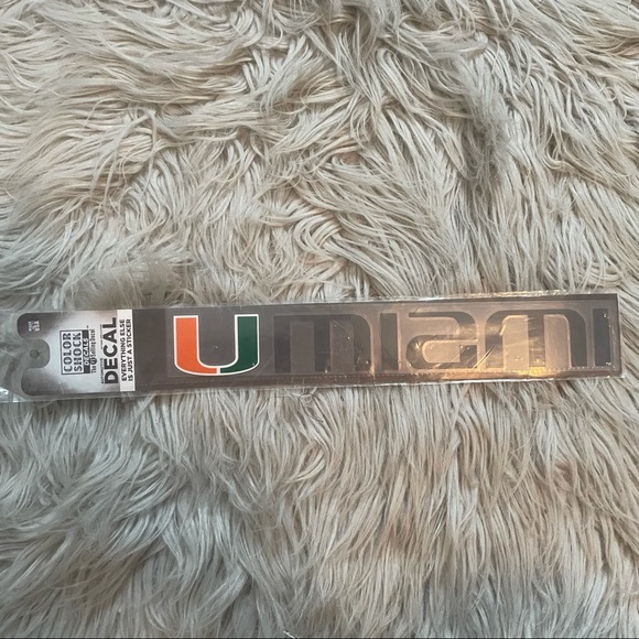 University of Miami Car Decal